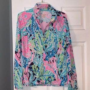 Lilly Pulitzer Full Zip Luxletic Printed Jacket